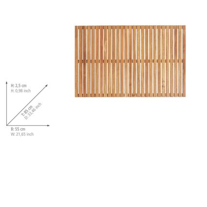 WENKO 25578100 - Paillasson ACACIA 55x85 cm marron