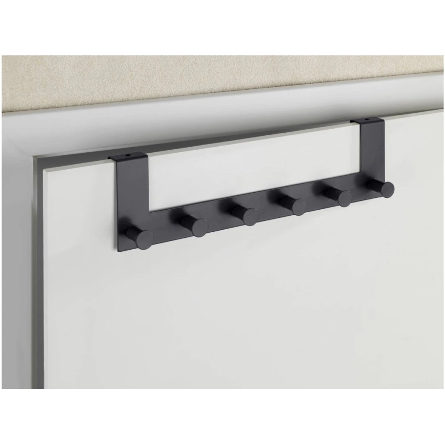 WENKO 25653100 - Porte-manteau CELANO 39 x 11 cm noir