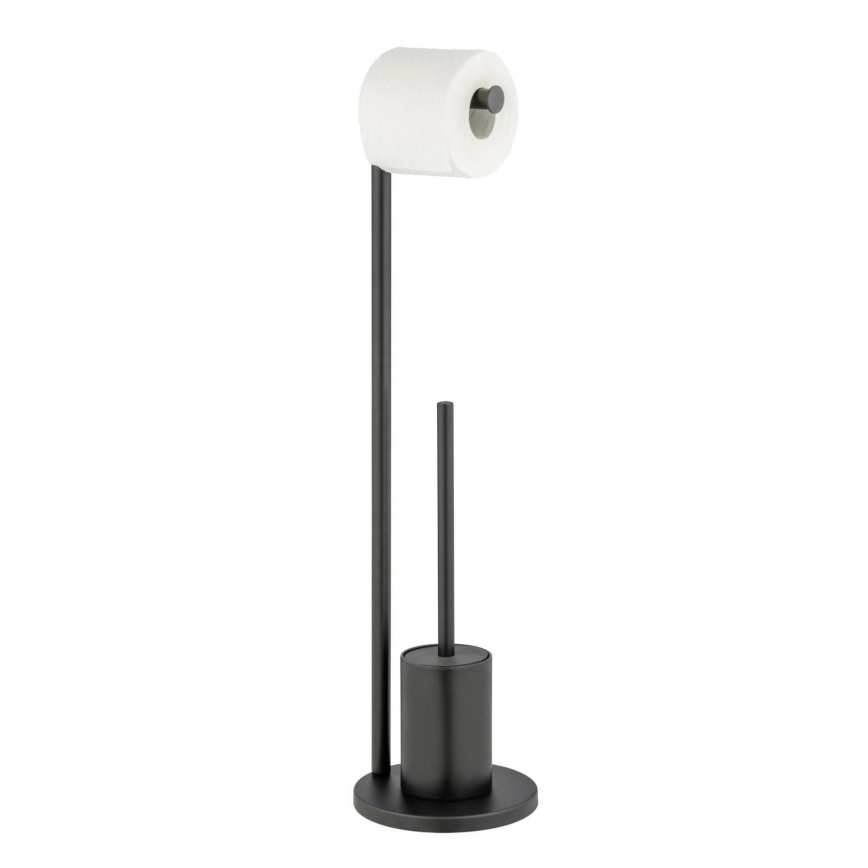 WENKO 25675100 - Ensemble WC FERLA 18x69,5 cm noir