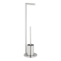 WENKO 25676100 - Ensemble WC FERLA 18 x 69,5 cm inox/satiné