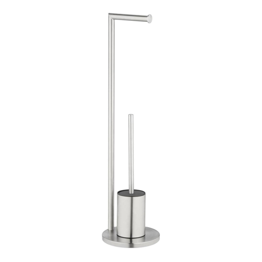 WENKO 25676100 - Ensemble WC FERLA 18 x 69,5 cm inox/satiné