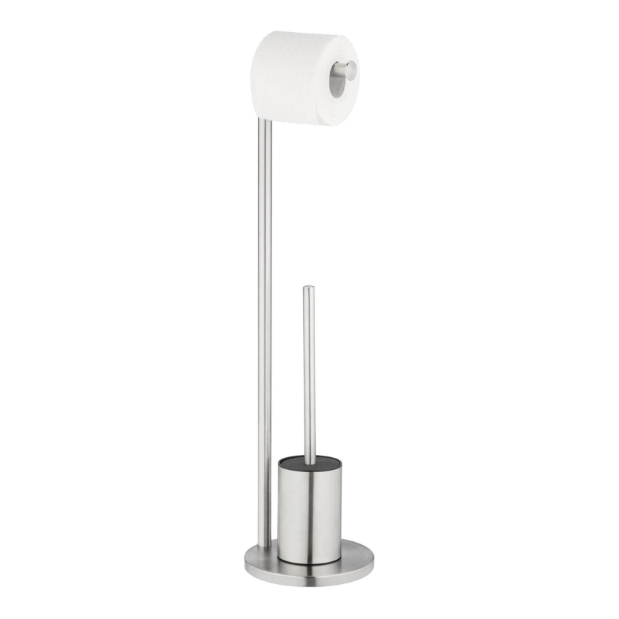 WENKO 25676100 - Ensemble WC FERLA 18 x 69,5 cm inox/satiné