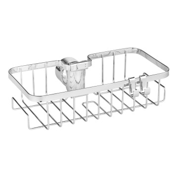 WENKO 25678100 - Panier FLORESTA 24x14 cm argenté