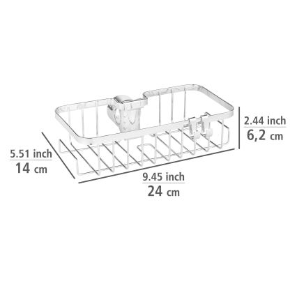 WENKO 25678100 - Panier FLORESTA 24x14 cm argenté
