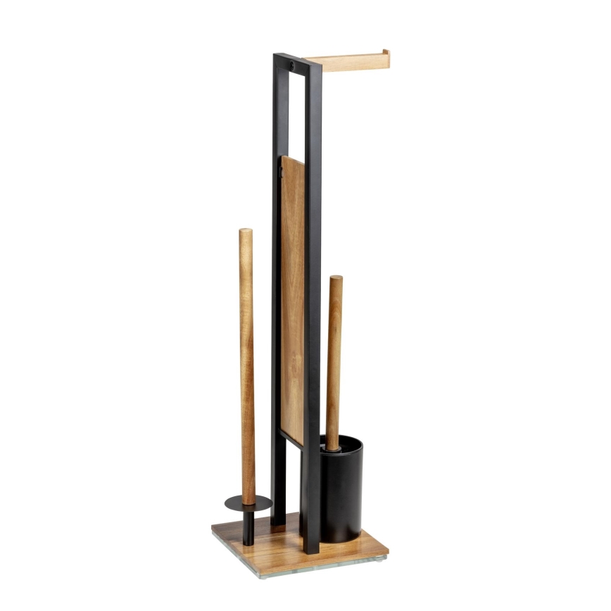WENKO 25784100 - Ensemble WC RIVALTA 18x70 cm marron/noir