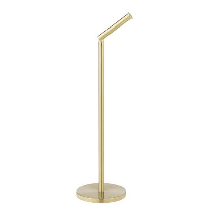 WENKO 25791100 - Support pour papier toilette 21x55 cm doré/argenté
