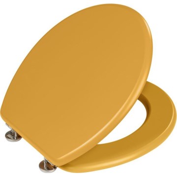 WENKO 25792100 - Abattant WC PRIMA 37x41 cm jaune/argenté