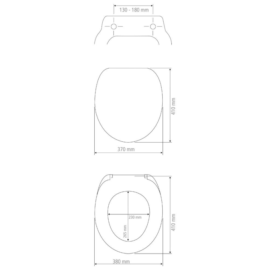 WENKO 25792100 - Abattant WC PRIMA 37x41 cm jaune/argenté