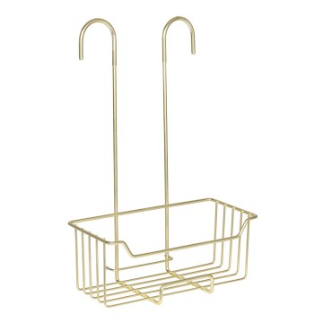 WENKO 25937100 - Panier de douche MILO 25x36 cm inox/or/transparent