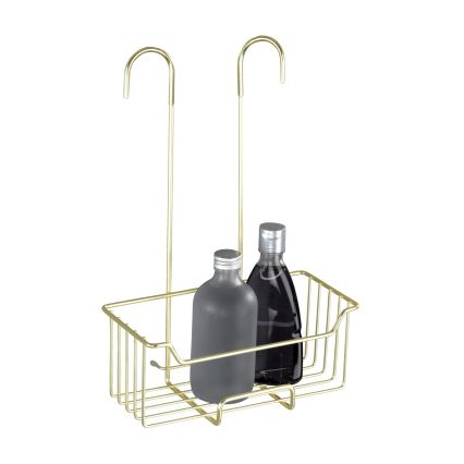 WENKO 25937100 - Panier de douche MILO 25x36 cm inox/or/transparent
