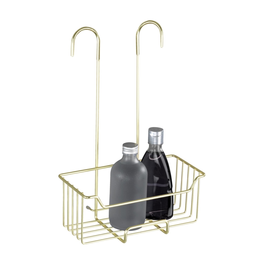 WENKO 25937100 - Panier de douche MILO 25x36 cm inox/or/transparent