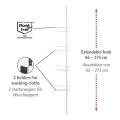 WENKO 26015100 - Étagère d'angle DOLCEDO 31x230 cm inox/blanc