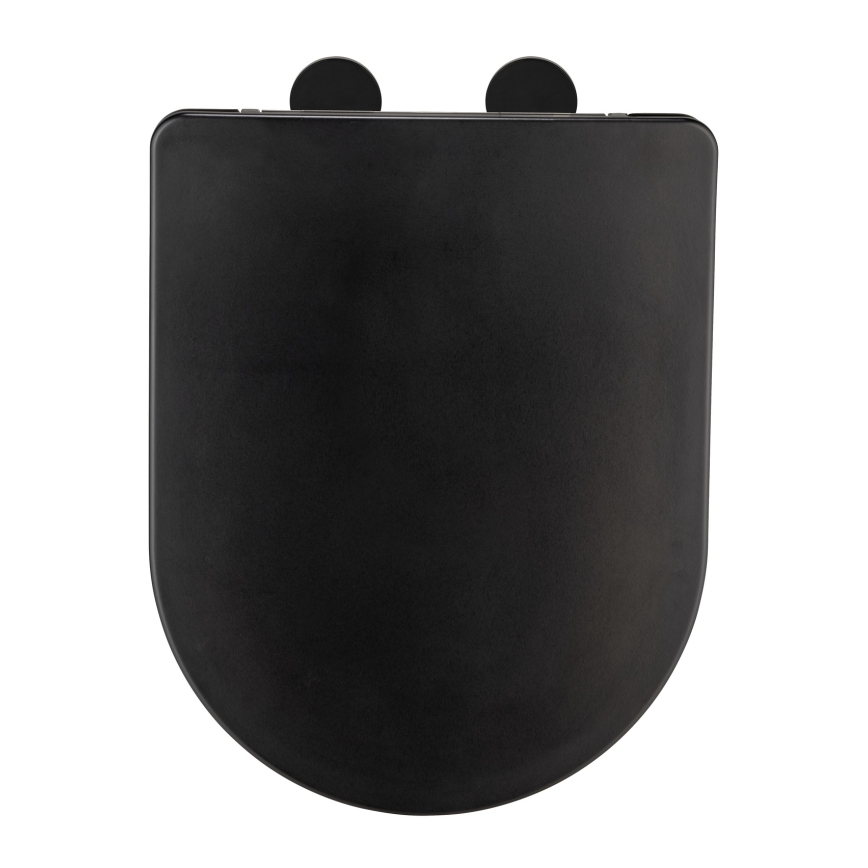 WENKO 26029100 - Abattant WC GALATI 46x36 cm noir