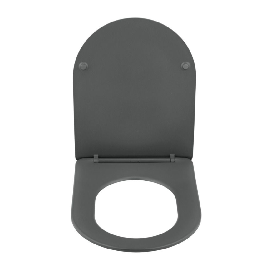 WENKO 26030100 - Abattant WC GALATI 46 x 36 cm anthracite