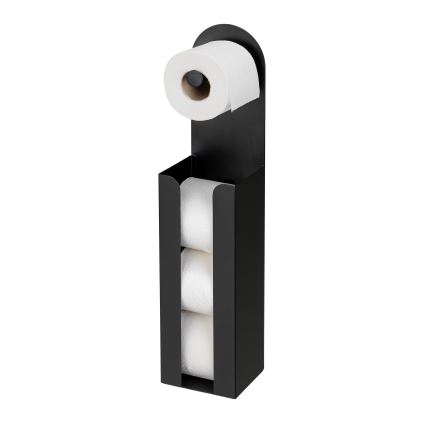 WENKO 26059100 - Porte-rouleaux AGIRA 12x54 cm noir
