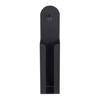WENKO 26059100 - Porte-rouleaux AGIRA 12x54 cm noir