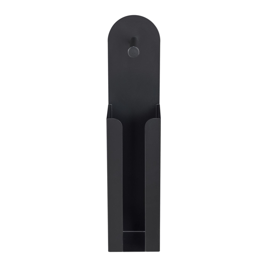 WENKO 26059100 - Porte-rouleaux AGIRA 12x54 cm noir