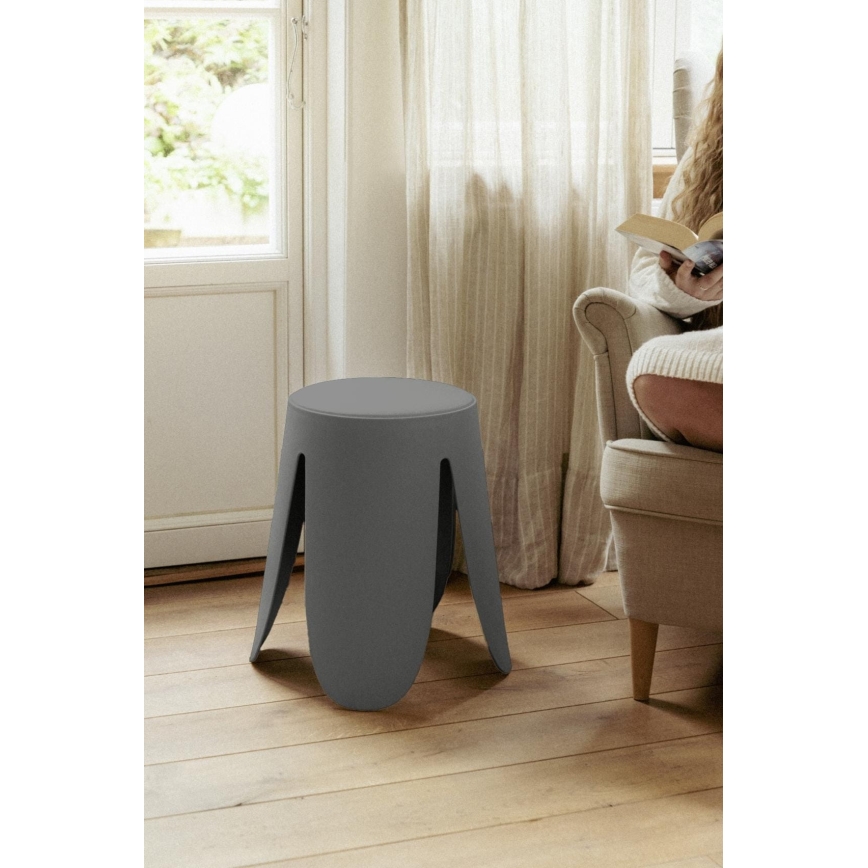WENKO 26089100 - Tabouret COMISO 44,5x46 cm anthracite