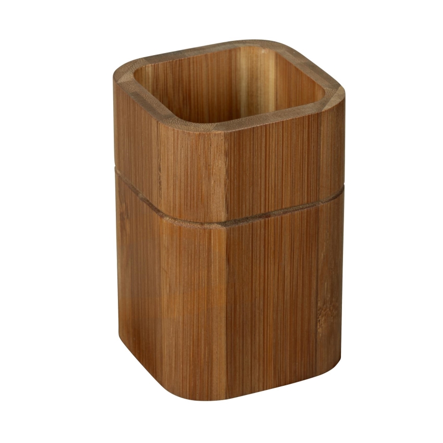 WENKO 26101100 - Porte-brosses à dents SERRO 7,5x11 cm marron