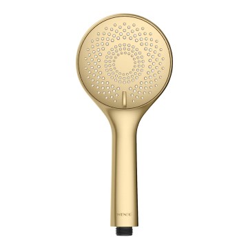 WENKO 26180100 - Tête de douche WATERSAVING SYSTEM 11 x 11 cm dorée