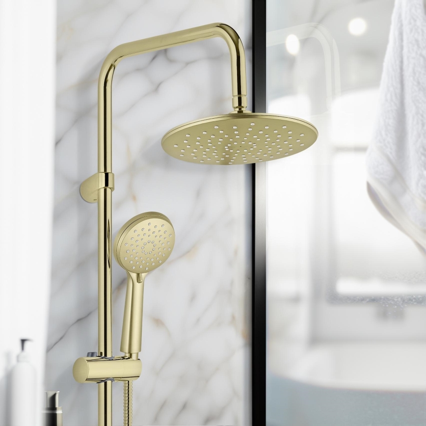 WENKO 26182100 - Système de douche YOUNG LINE 101 cm doré