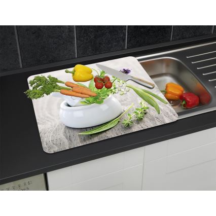 WENKO 2712940500 - Plaque de protection alimentaire 56x50 cm multicolore/transparente