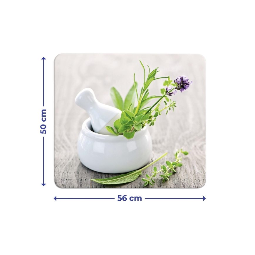 WENKO 2712940500 - Plaque de protection alimentaire 56x50 cm multicolore/transparente