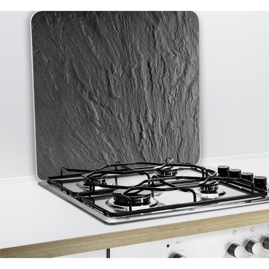 WENKO 2712984500 - Plaque de recouvrement NEUTRE 56x50 cm noir/transparent