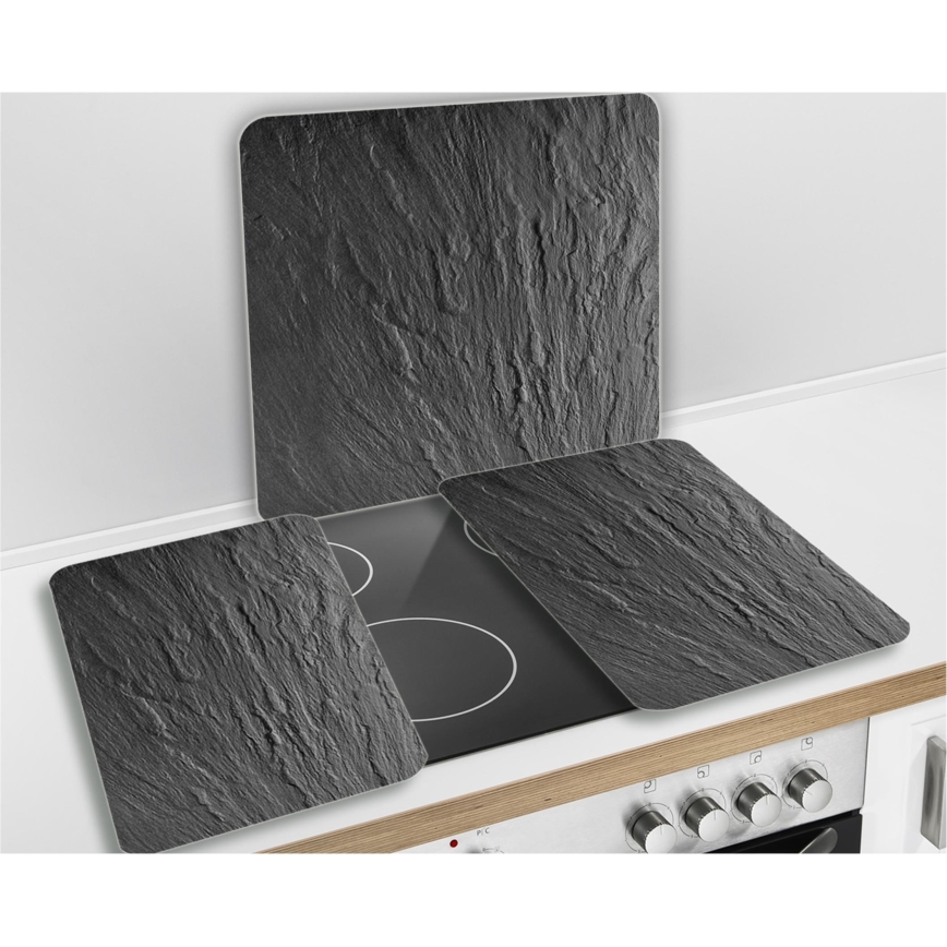 WENKO 2712984500 - Plaque de recouvrement NEUTRE 56x50 cm noir/transparent