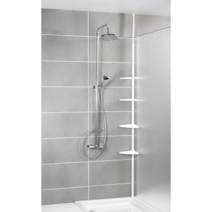 WENKO 3201010100 - Élément d'angle COMPACT 26x195 cm blanc