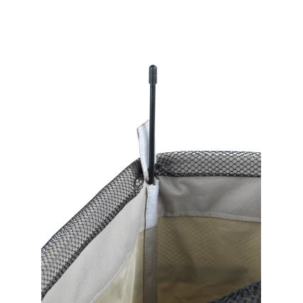 WENKO 3450117100 - Panier à linge CORNO 18,5x60 cm beige/noir