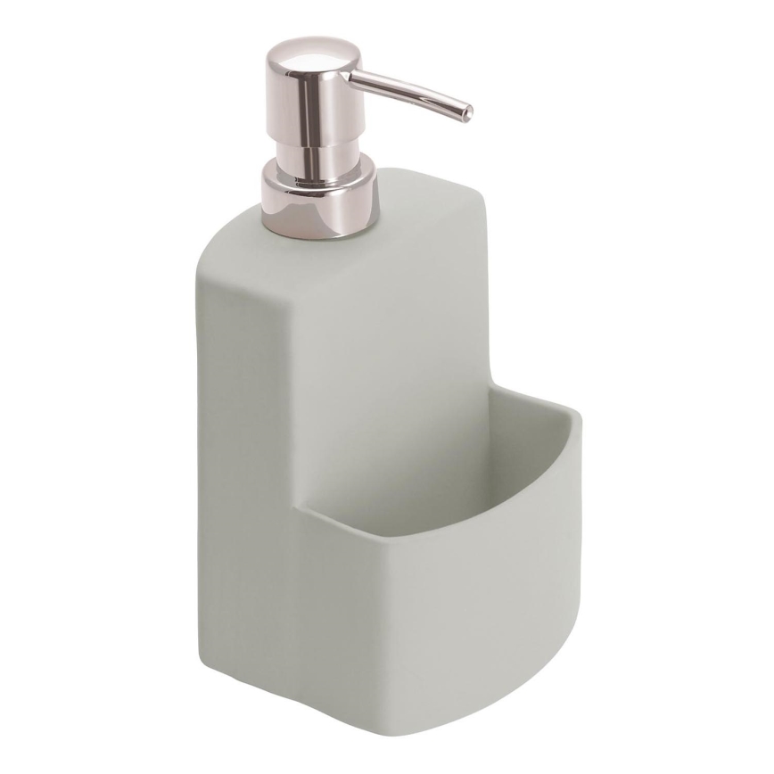WENKO 3620116100 - Distributeur de savon FESTIVAL 10x18 cm gris