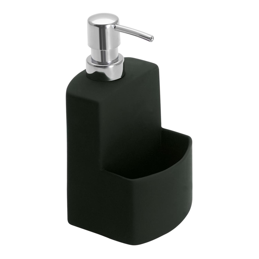 WENKO 3620117800 - Distributeur de savon FESTIVAL 10x18 cm noir