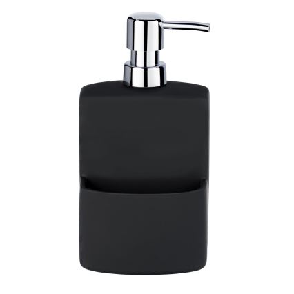 WENKO 3620117800 - Distributeur de savon FESTIVAL 10x18 cm noir