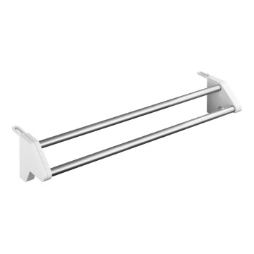 WENKO 3703100 - Étendoir à linge TWIN 60x13 cm argenté/blanc