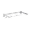 WENKO 3770013100 - Étendoir à linge BUTTERFLY 70x13,5 cm argent/blanc