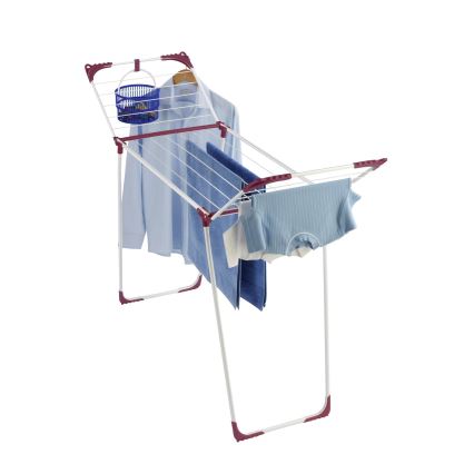 WENKO 3774021100 - Étendoir à linge SUMMER DRY 153 x 76 cm blanc/rose