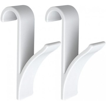 WENKO 4468160100-Crochets 2,5x10,5 cm blancs