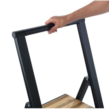 WENKO 50482100 - Escabeau ALU-DESIGN 44 x 101 cm noir