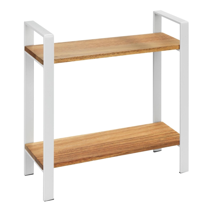 WENKO 53024100 - Étagère LOUISA 32x33 cm blanche/marron