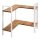 WENKO 53025100 - Étagère LOUISA 30x33 cm blanche/marron