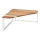 WENKO 53026100 - Étagère LOUISA 30x30 cm blanche/marron