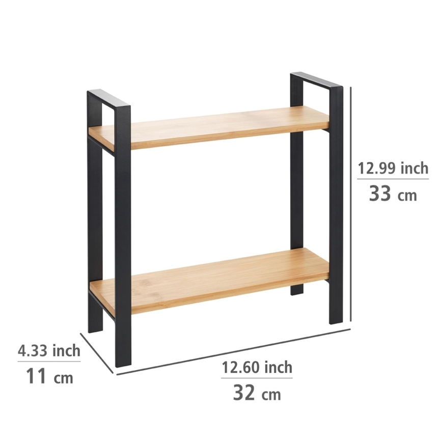 WENKO 53029100 - Étagère LOU 32x33 cm noir/marron