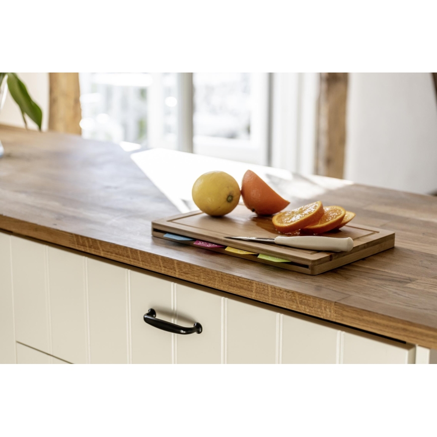 WENKO 53064100 - Planche à découper 32,5x22,5 cm brun/multicolore