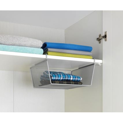 WENKO 53142100 - Panier 27,5x28 cm argenté