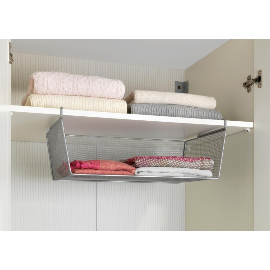 WENKO 53143100 - Panier 49x28 cm argenté