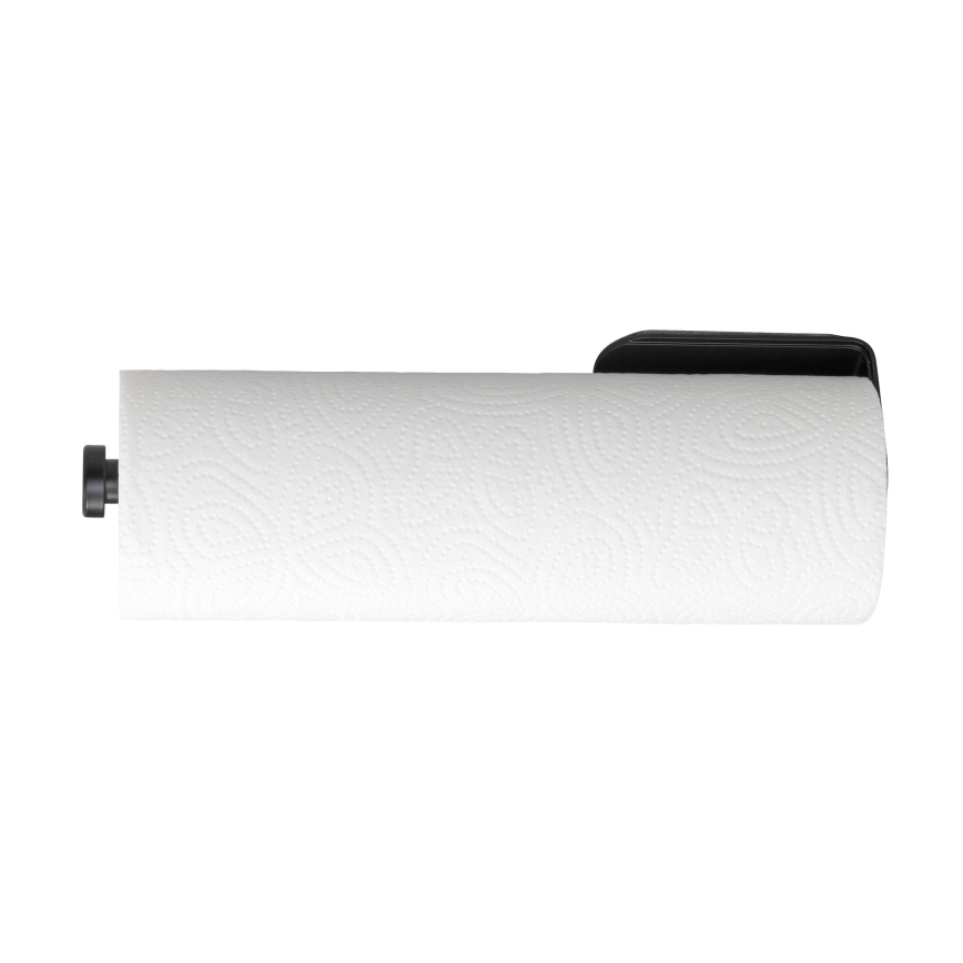 WENKO 53214100 - Porte-rouleau NIO 27,5 x 7 cm noir