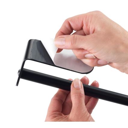 WENKO 53214100 - Porte-rouleau NIO 27,5 x 7 cm noir
