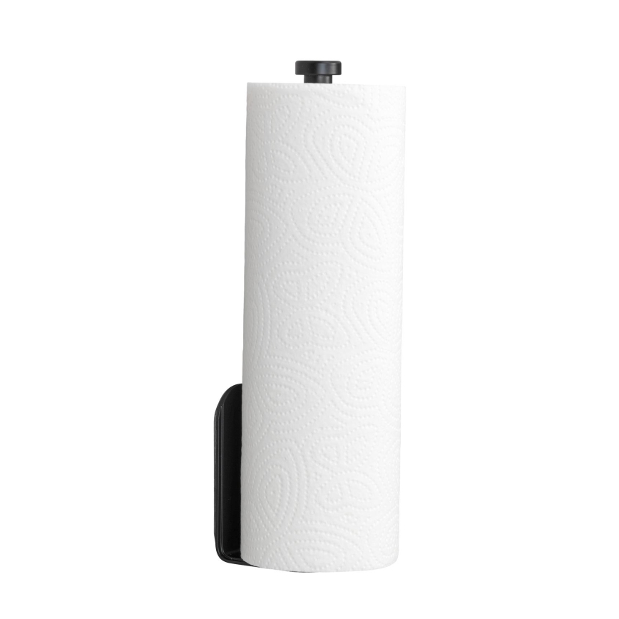 WENKO 53214100 - Porte-rouleau NIO 27,5 x 7 cm noir