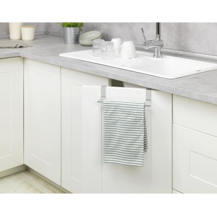 WENKO 53245100 - Porte-serviettes TELESCOPE 7x6 cm argenté/noir